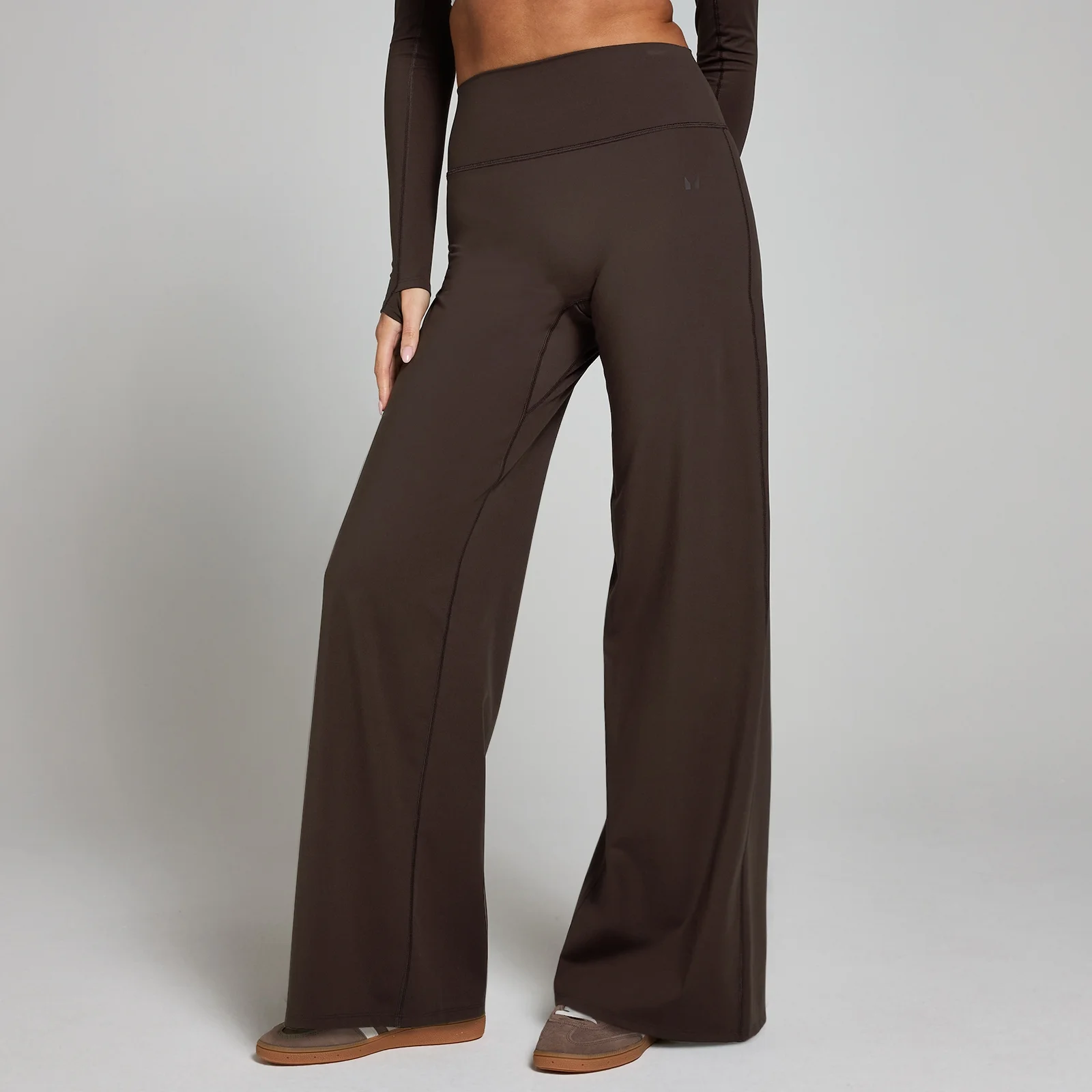 MP Women's Petite Tempo Wide Leg Leggings - Cocoa - S Image 1