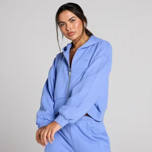 MP Women's Lifestyle Zip Through Hoodie - Cornflower Blue - Size XS