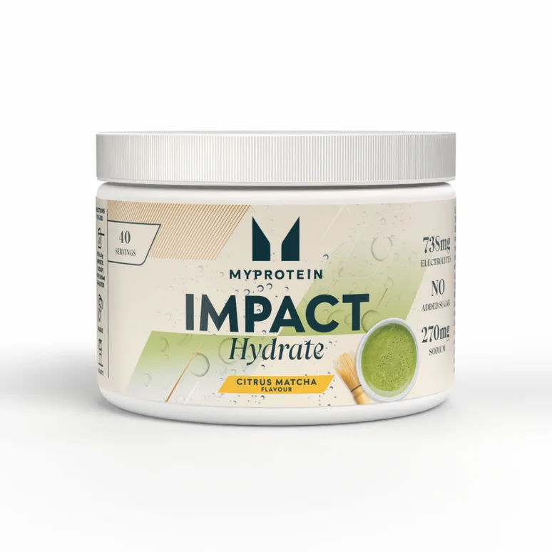 Impact Hydrate | Citrus Matcha | Electrolyte Powder - 257G- 40servings - Citrus Matcha