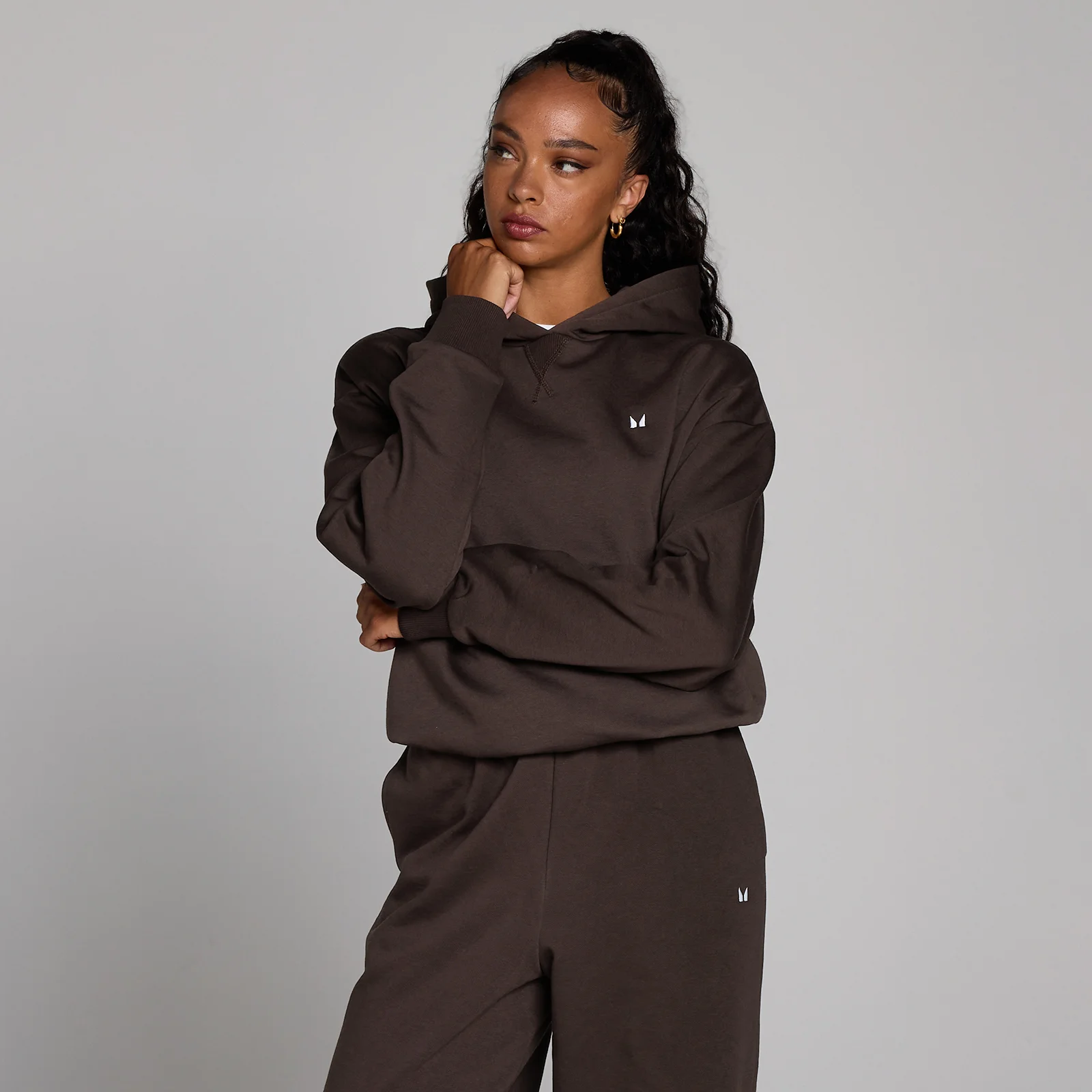 MP Women's Basics Oversized Hoodie - Cocoa - XS Image 1