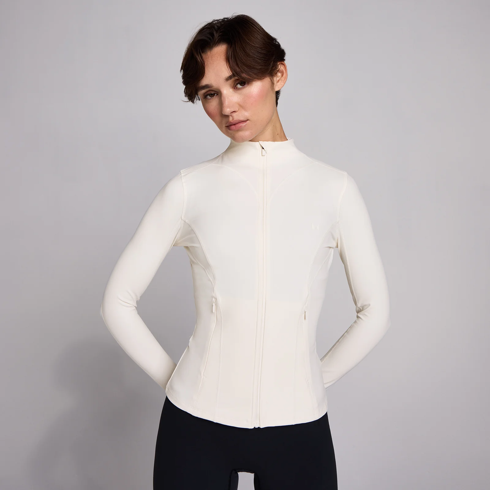 MP Women's SculptForm Zip Through Jacket - Pearl - XS Image 1