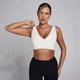 MP Women's SculptForm V-Neck Longline Sports Bra - Pearl