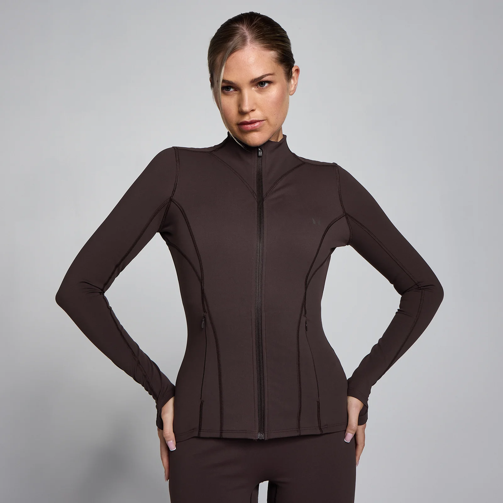 MP Women's SculptForm Zip Through Jacket - Cocoa - XS Image 1