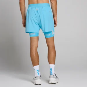 MP Men's Hybrid Lightweight 5" 2-in-1 Shorts - Cerulean Blue - Size XS