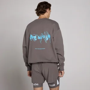 MP Unisex Hybrid Graphic Sweatshirt - Ash Grey - Size XS