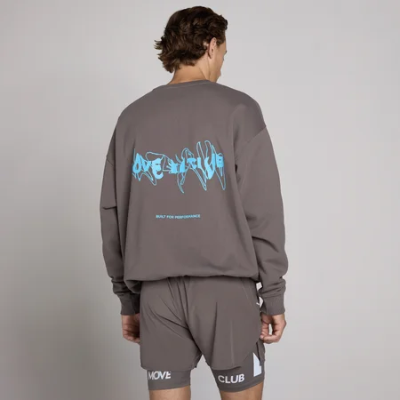 MP Unisex Hybrid Graphic Sweatshirt - Ash Grey