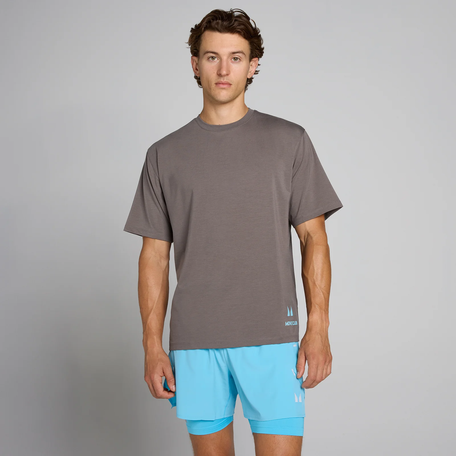 MP Men's Hybrid Oversized Graphic T-Shirt - Ash Grey - XS Image 2