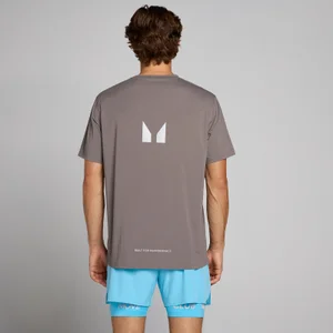 MP Men's Hybrid Mesh T-Shirt - Ash Grey - Size XS
