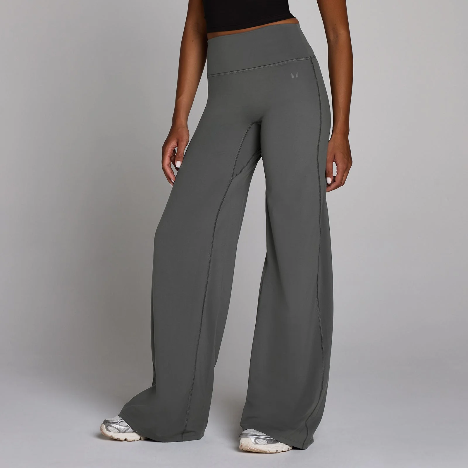 MP Women's Tempo Petite Wide Leg Leggings - Dark Grey - L Image 1