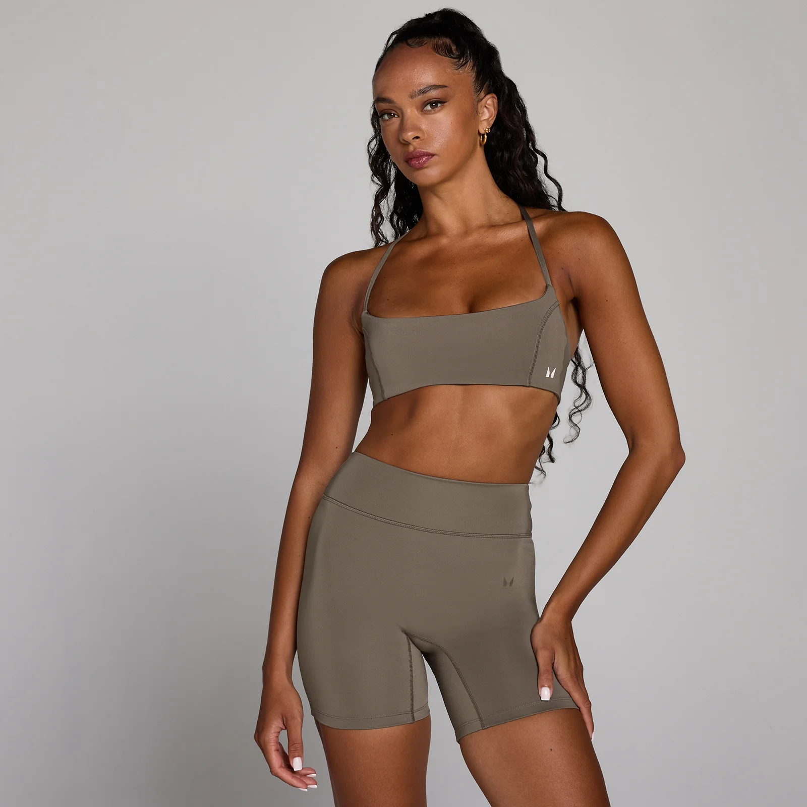 MP Women's Training Open Back Bra - Espresso - S Image 1