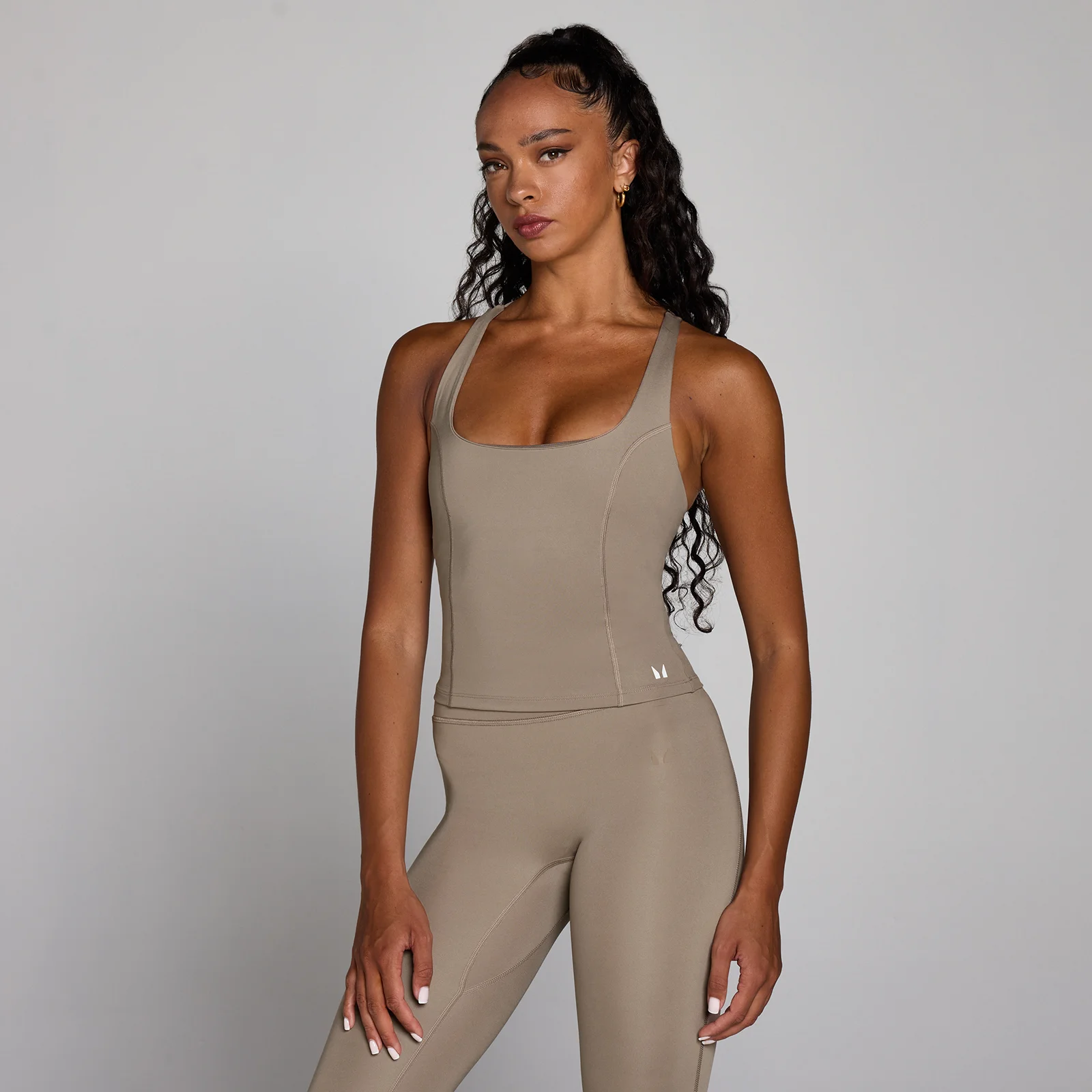 MP Women's Training Racer Back Vest - Light Taupe - XS Image 1